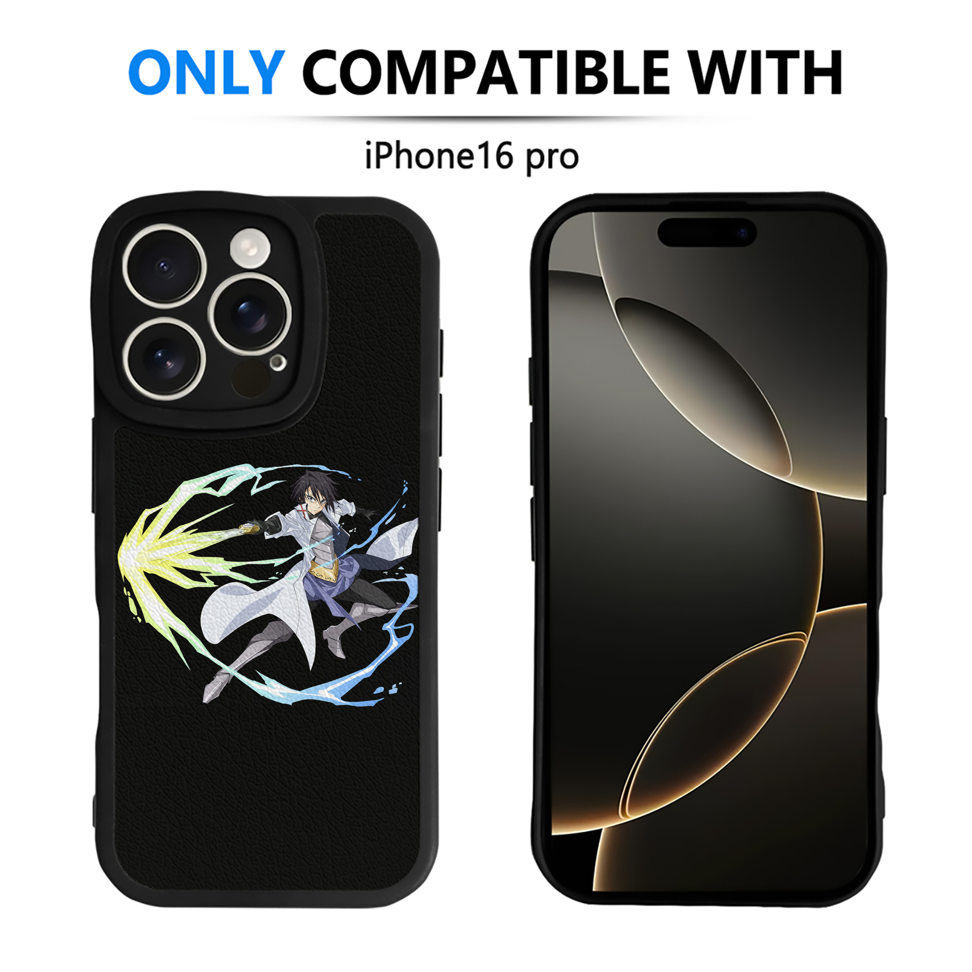 （画像用） 転スラ Regarding Reincarnated to Slime 【iPhone 16シリーズ対応】シリコンスマホケース（レザー調） 材質：シリコン